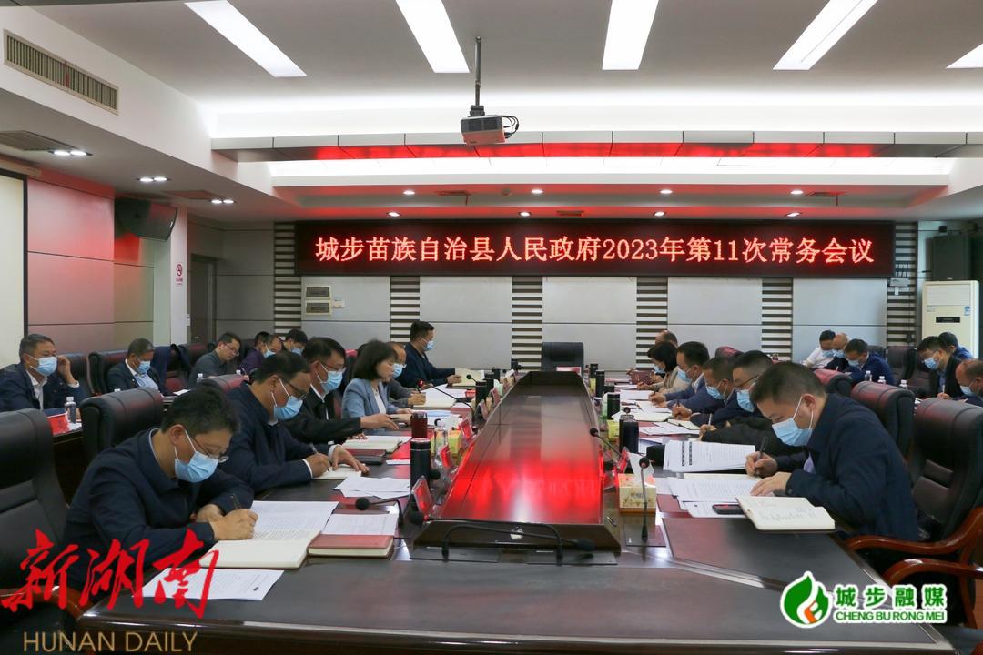 王慧敏主持召开县政府2023年第11次常务会议_邵阳头条网